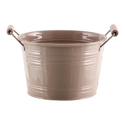 SECCHIO METALLO H.15.5 BEIGE